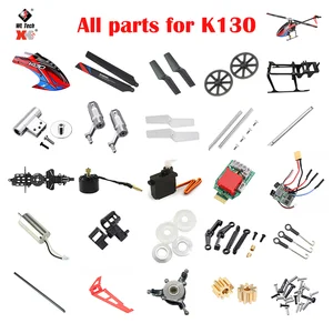 Wltoys K130 RC Helicopter Accessories Gear Metal Conversion Blade ESC Tail Motor Rotor Head Canopy S