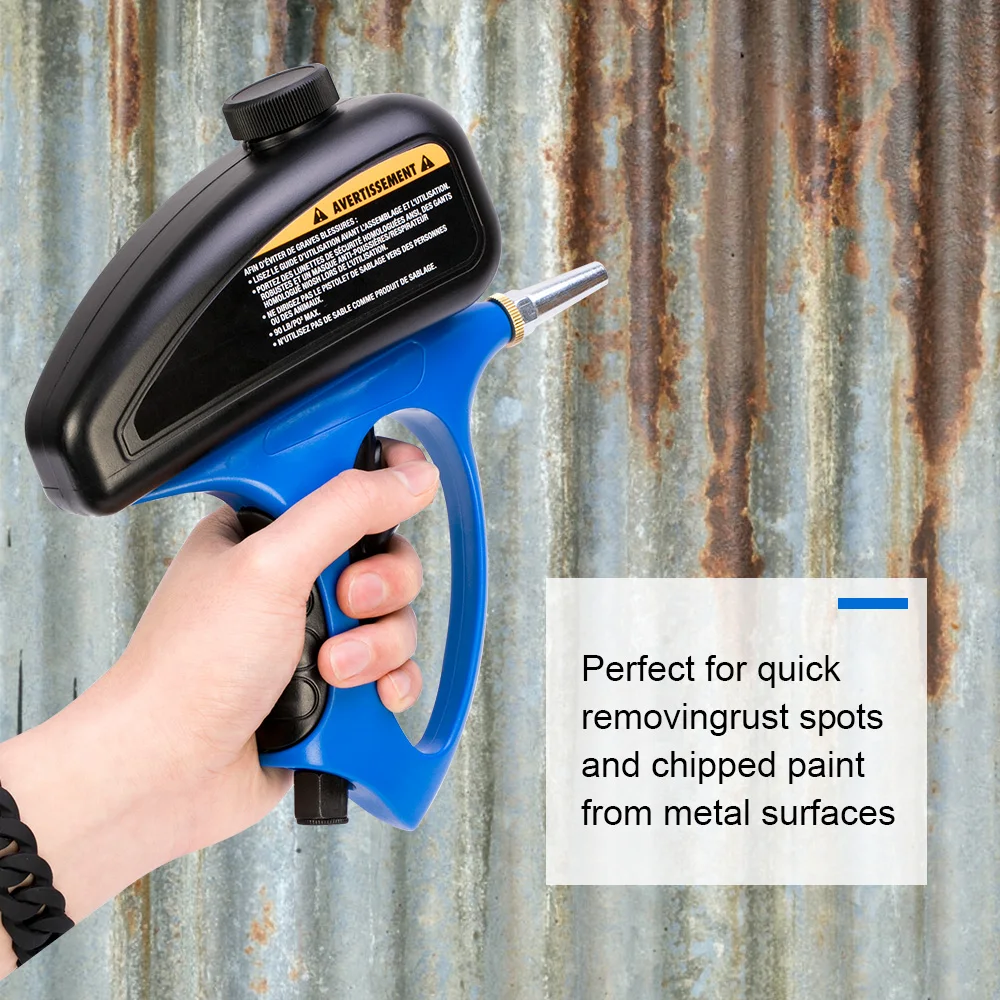 

Handheld Pneumatic Anti-Rust Sandblaster Protection Sand Gravity Sandblasting Gun Mini Air Tools