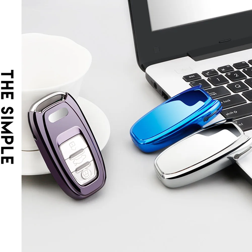

2021 New Car TPU Remote Smart Key Cover Case Shell For Audi A1 A3 A4 A5 A6 A7 A8 Quattro Q3 Q5 Q7 2009 2011 2012 2013 2014 2015