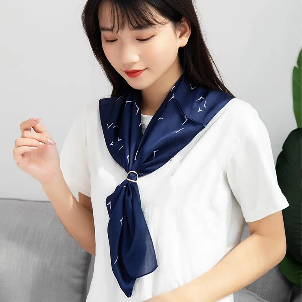 

Женский шейный платок в горошек, 2 шт., 70x70 см