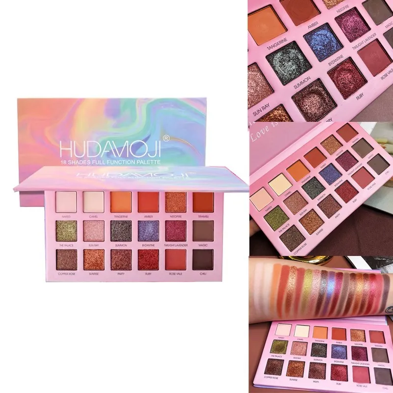 Матовые перламутровые Сияющие тени для век палитра 18 цветов мерцающие