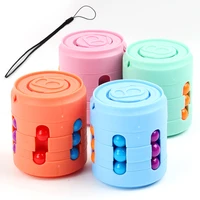colorful magic cube little magic bean rotating cube kids stress relief toy for adults kids plastic 5 7 12 15 years mini cube