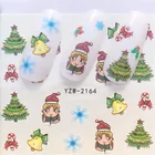 1 шт стикер для дизайна ногтей, рождественские наклейки для ленты, переводные наклейки для воды, сделай сам, тату, маникюр, Рождественские декоративные наклейки, инструмент для ногтей