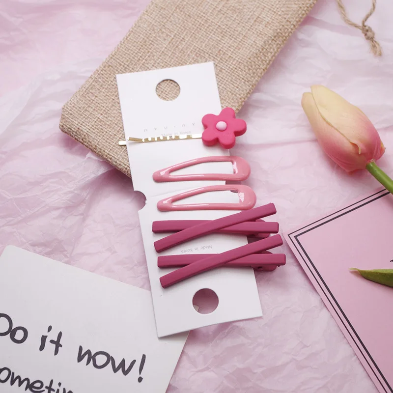 5 шт./компл. Милая цветная заколка для волос девочек повязка заколка-Пряжка