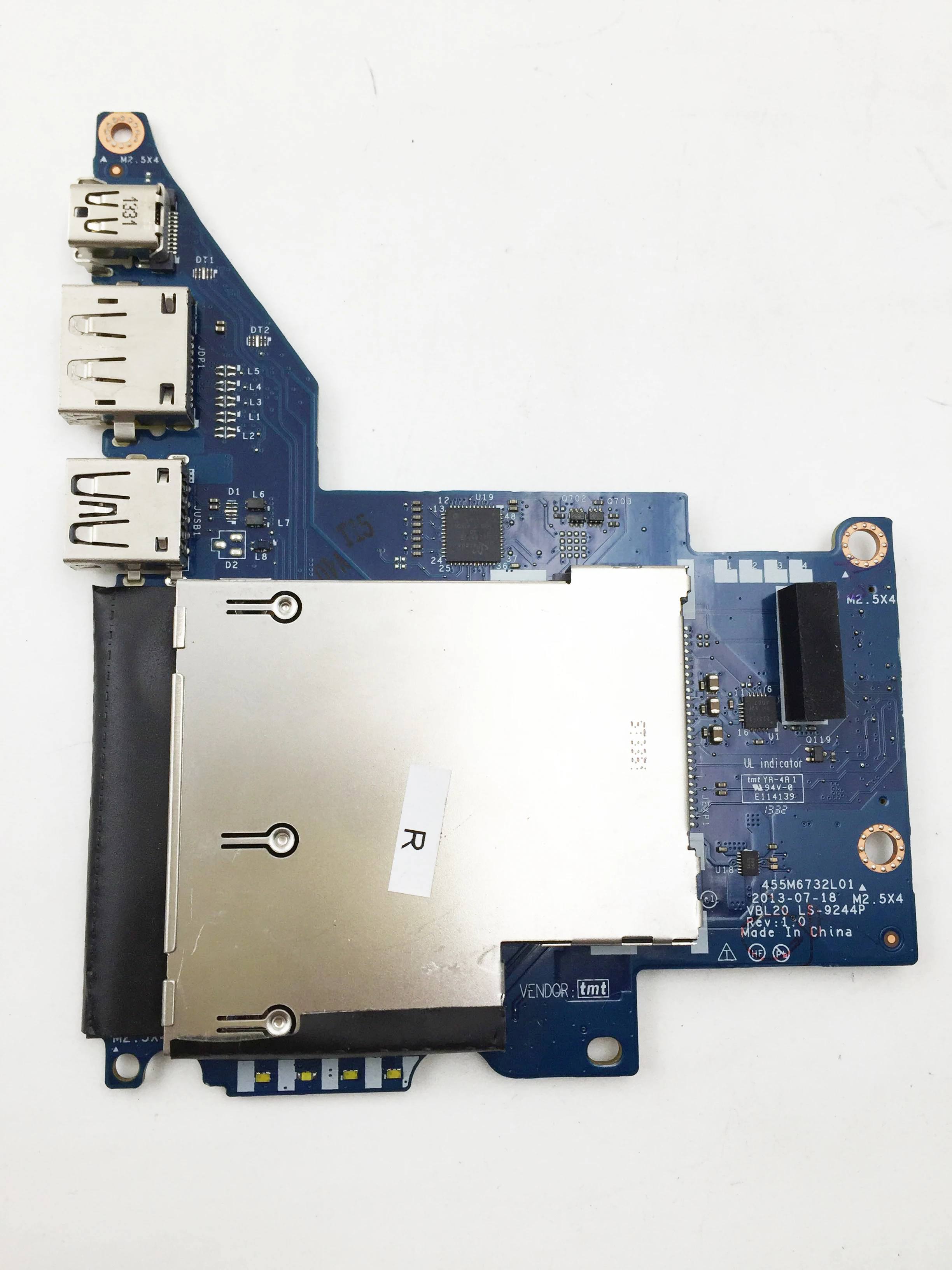 Оригинал для HP zbook 15 G1 G2 usb аудио Плата VBL20 LS 9244P|Компьютерные кабели и разъемы| |