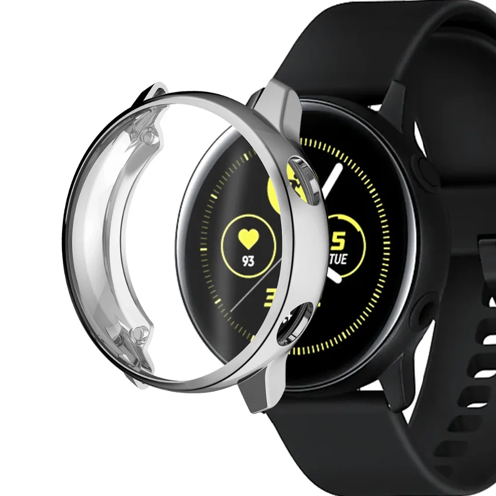 Защитный чехол для samsung galaxy watch active, мягкий силиконовый чехол, ультра-тонкая защитная рамка для galaxy Active, защита