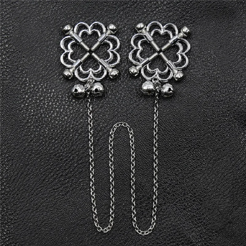 1 Пара Металл Связывание зажимы для сосков цепи соски половых губ БДСМ Для женщин