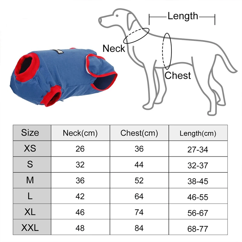 Восстанавливающий костюм для собак Одежда ухода за стерилизацией протирать