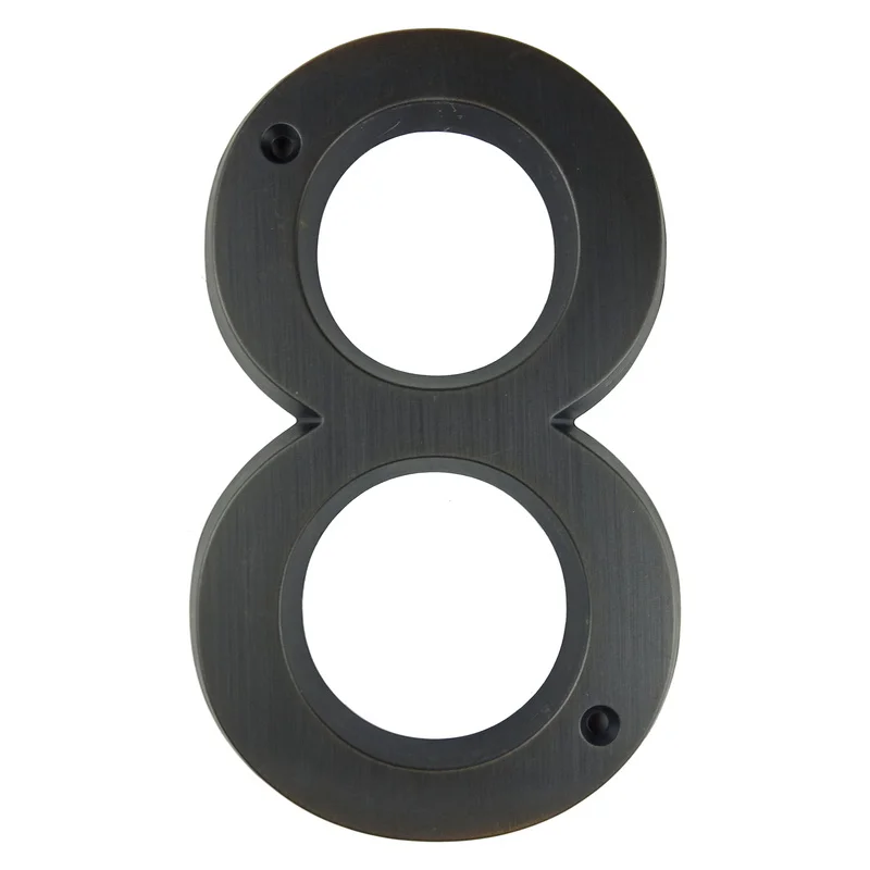 Большой 3D номер дома домашний адрес Номера для цифровая дверь наружный знак 6