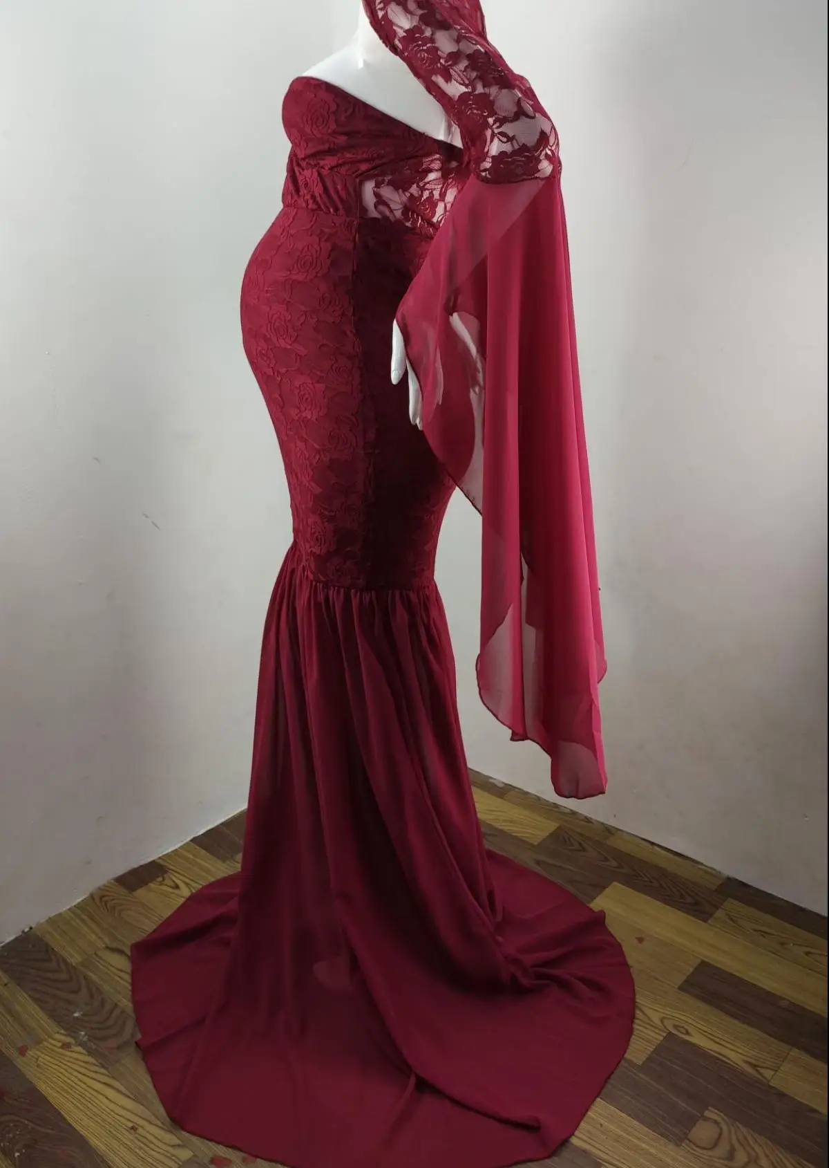 Кружевное платье для беременных фотосессии выпускное Платья фотографирования