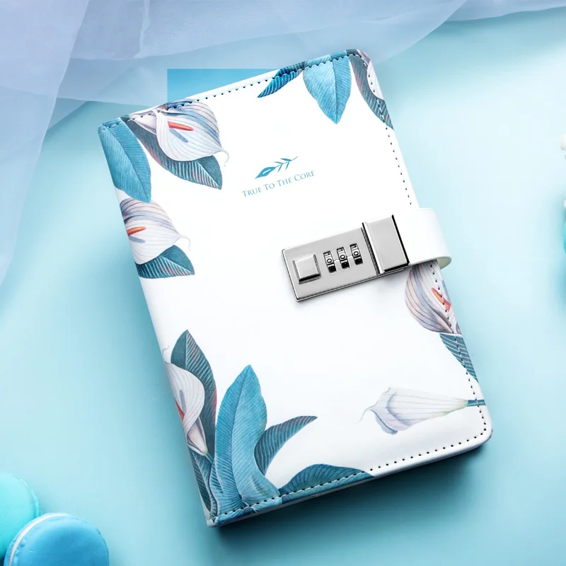 

A5 Diary Notebook and Jounal with Lock Office Notepad Kawaii Stationery Sketchbook Agenda Planner School Note Book Accessories