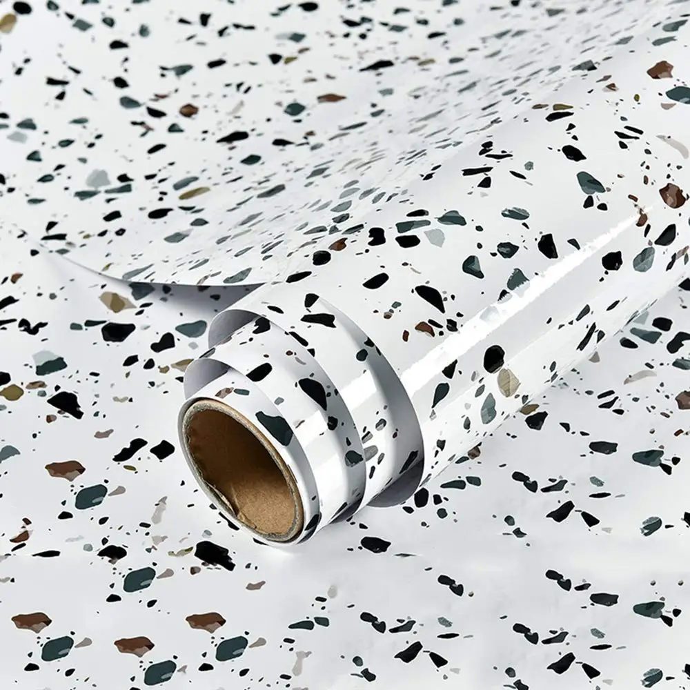 Самоклеящаяся мраморная настенная бумага GLOW4U водостойкая для кухонного стола