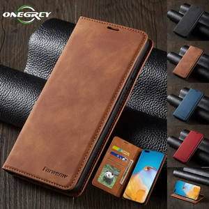 luxury flip wallet magnetic case for huawei p40 p30 p20 mate 30 20 pro lite p smart plus 2020 2019 leather card phone bags cover free global shipping