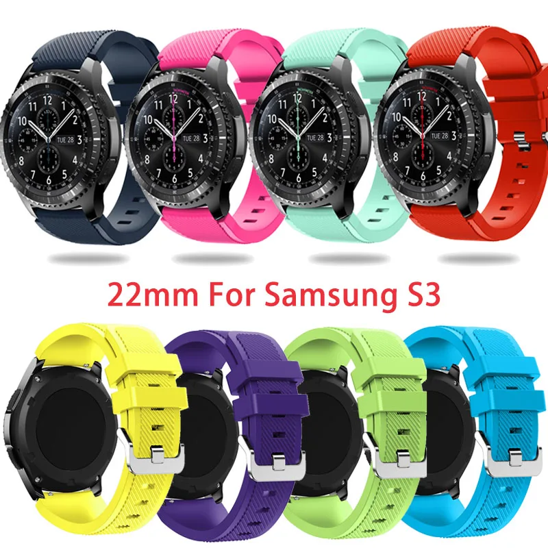 Ремешок OULUCCI силиконовый для Gear S3 Frontier браслет Samsung Galaxy watch 46 мм huawei gt часов 22 |