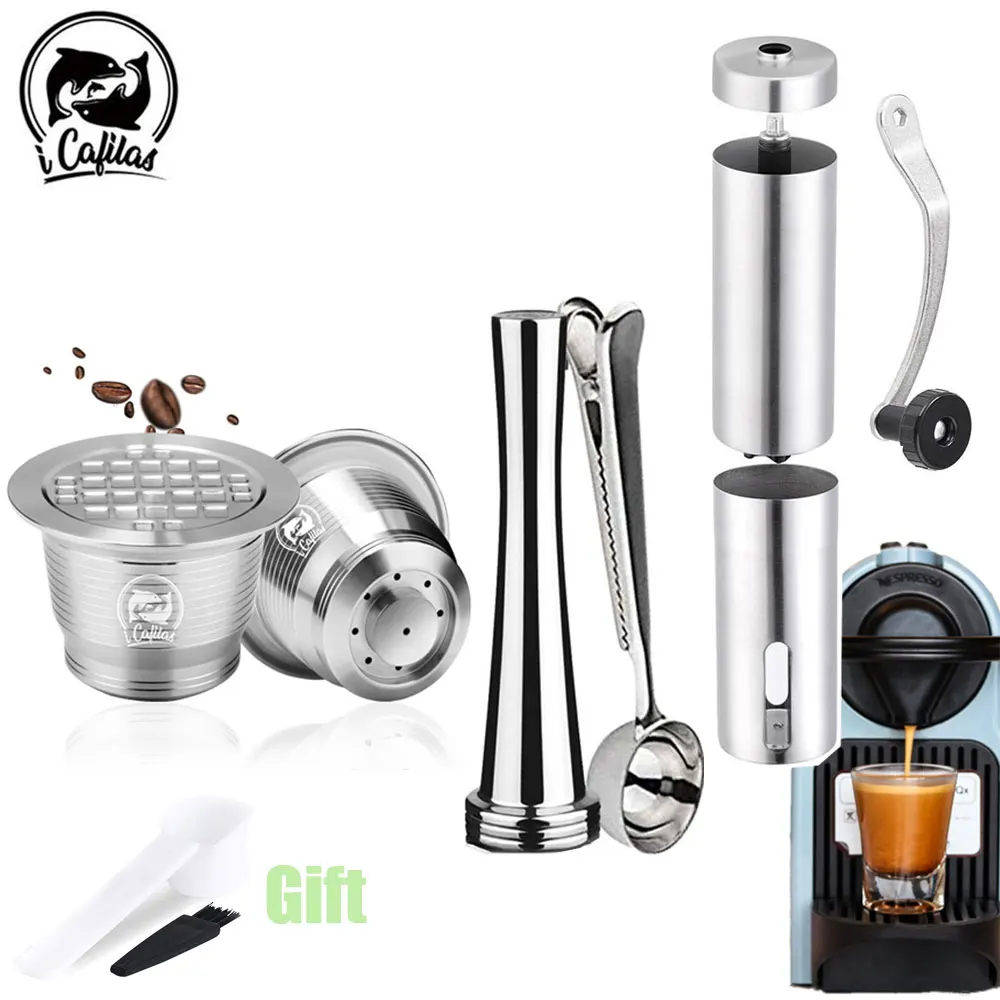 ICafilas для Nespresso многоразовые кофейные фильтры из нержавеющей стали капсулы