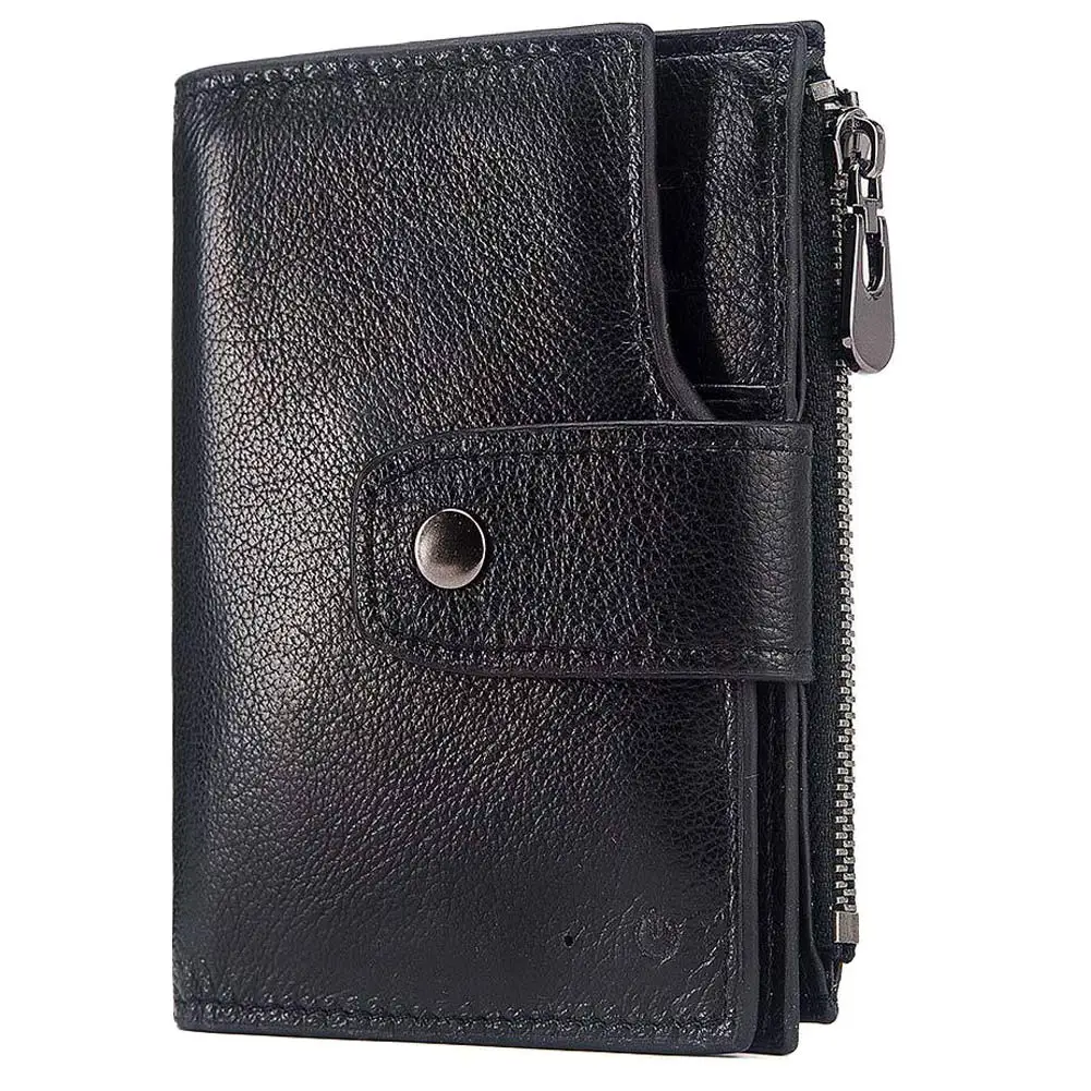 

Мужской умный кошелек с защитой от потери, кошелек с функцией Bluetooth и функцией записи положения, Большой вместительный кошелек в ретро стиле...