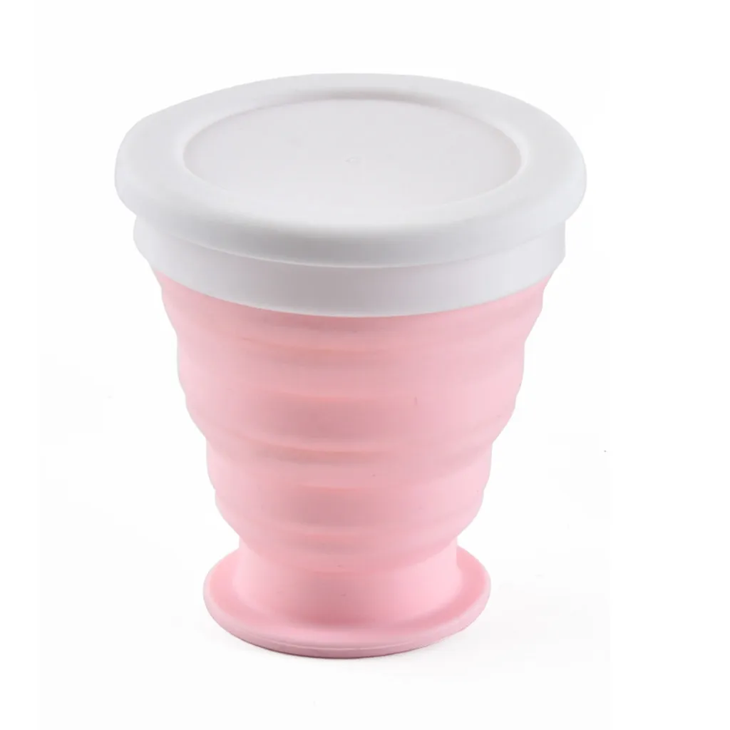 Складная чашка портативная силиконовая телескопическая Питьевая бутылка