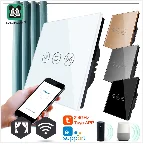 Стандарт ЕС 1 способ Wi-Fi пульт дистанционного управления приложение Тип настенный светильник управление Лер умный дом автоматизация сенсорный переключатель eWelink или TuYa