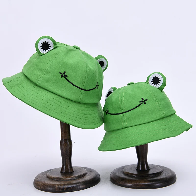

Fashion Frog Bucket Hat Women Cute Summer Plain Outdoor Beach Fishing Sunscreen Female Sun Hat