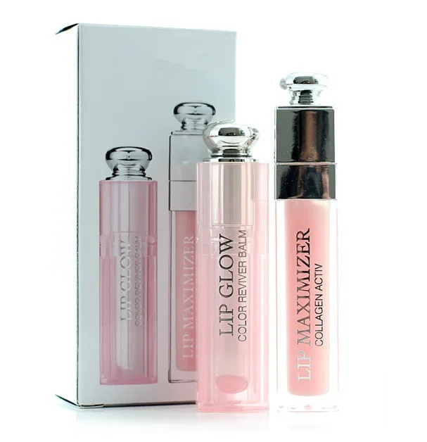 

2021 best brand 1sets = 2pcs DUO LIP GLOW COLOR AFFAKENING LIPBALM