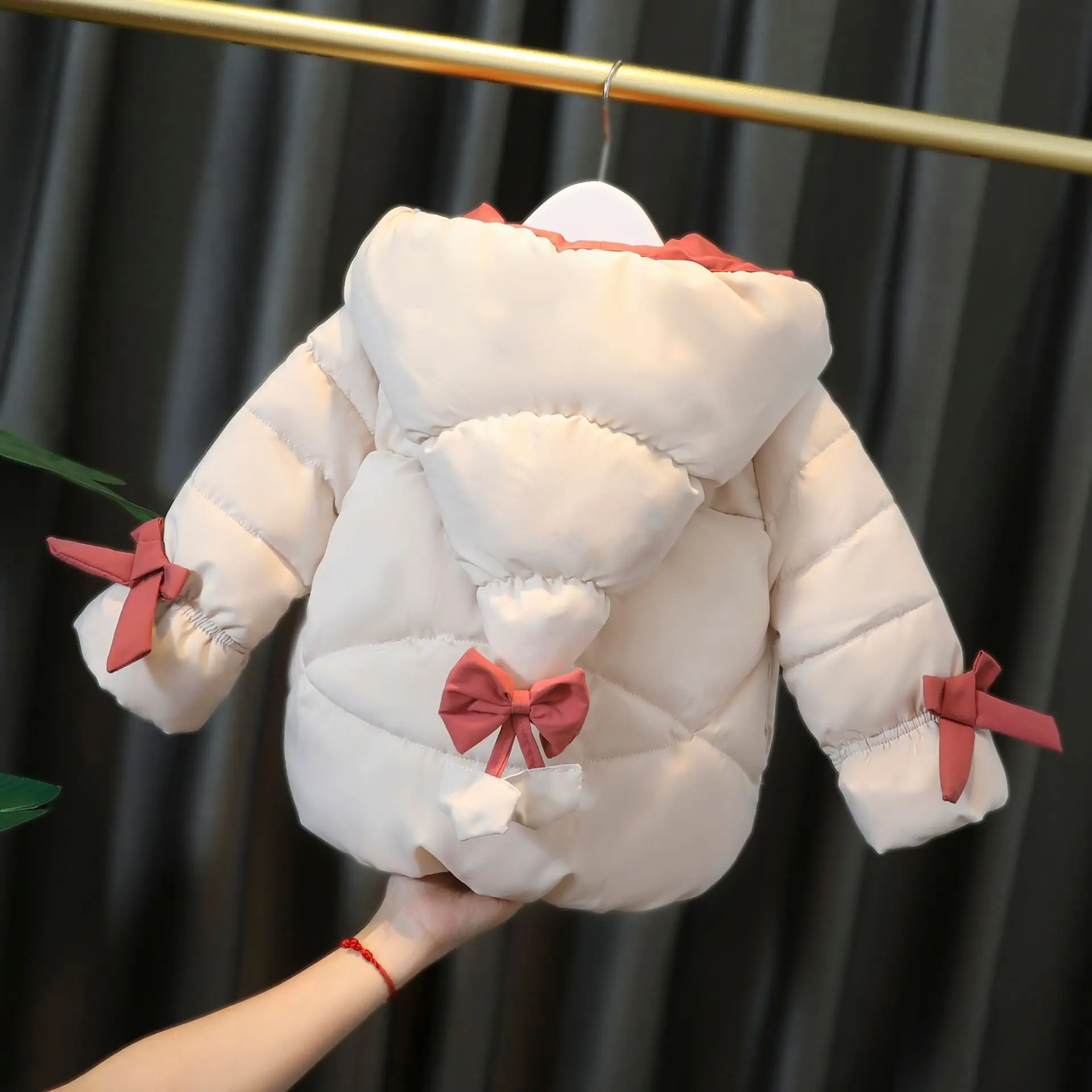 2022 Милая Повседневная зимняя одежда для девочек короткая детская пуховая куртка