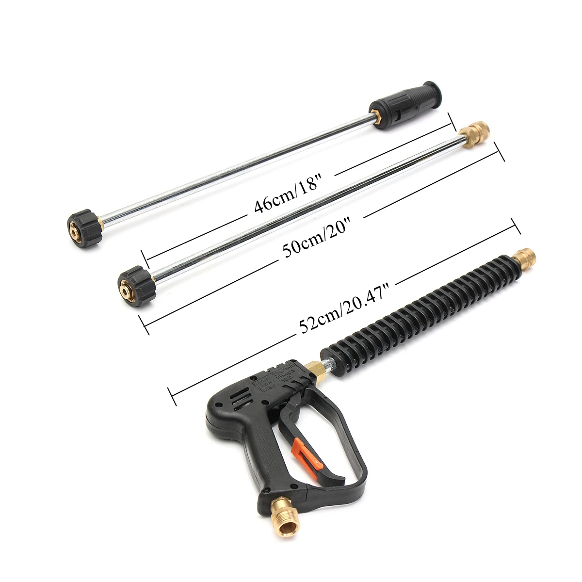 

8Pcs High Pressure Washer Guns Wand NozzleTips Water Spray Guns Lance Nozzle With 1/4" Quick Connector and M14-M22 Inlet