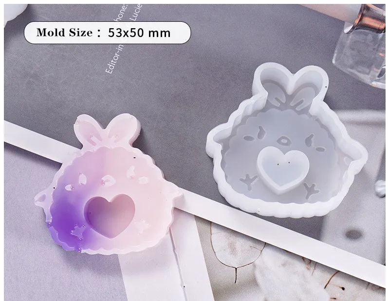 Хрустальные ювелирные изделия силиконовая форма мультфильм цыпленок медведь