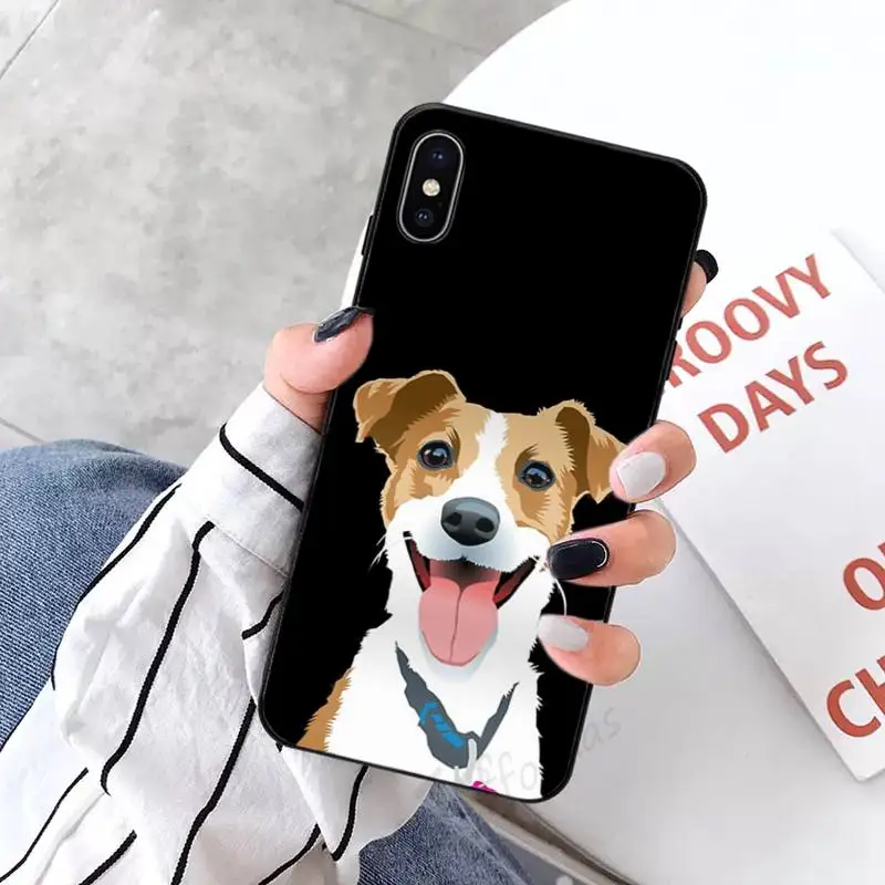 

Jack Russell Terrier cute Dog luxury protective Phone Case shell for iPhone 11 12 pro XS MAX 8 7 6 6S Plus X 5S SE 2020 XR
