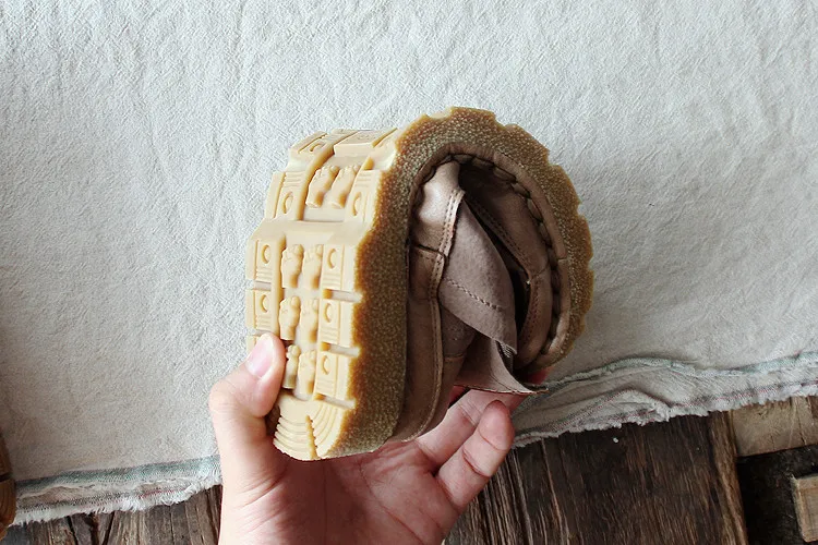 Careaymade-Retro short women's boots CASUAL BOOTS flat bottomed hand-made comfortable boots literature and art Boots