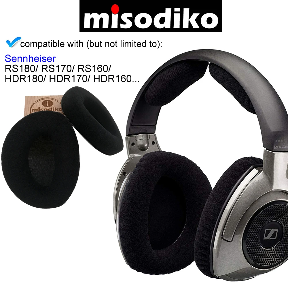 Misodiko сменные амбушюры Подушка Комплект-для Sennheiser RS180/RS170/RS160/HDR180/HDR170/HDR160 наушники ремонт амбушюр