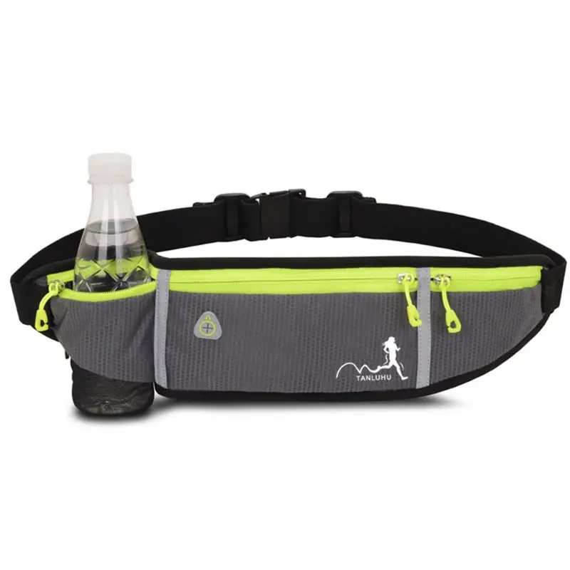 

Sport Belt Waist Pack Pouch Water Bottle Holder Bag for Jogging Hiking Running LX9F