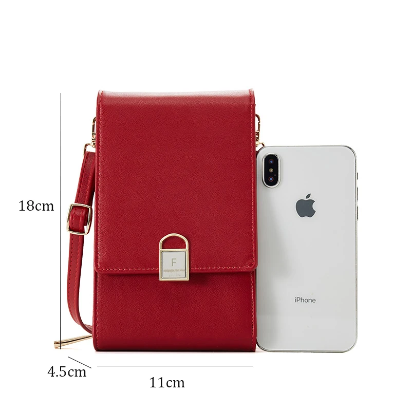 Миниатюрные дамские сумочки на плечо Женский кошелек с откидной крышкой для