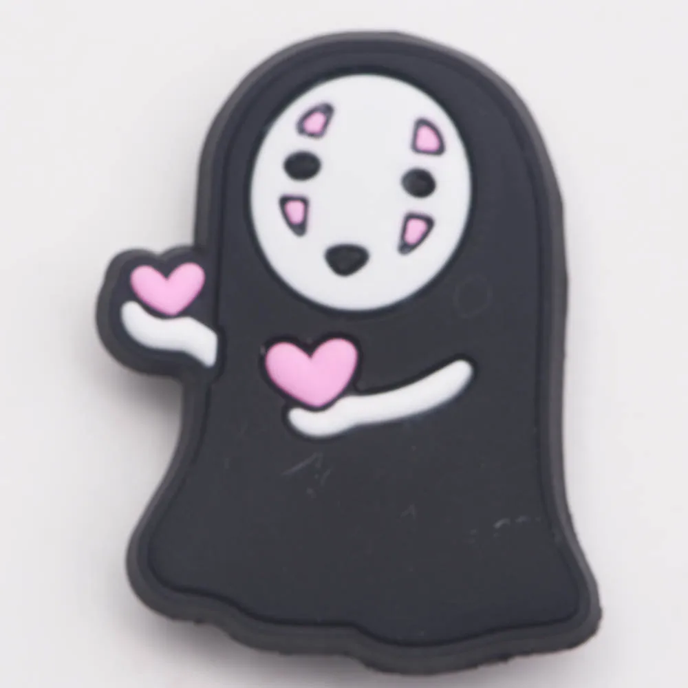 

1 PCS Shoe Charms Spirited&Away PVC Croc Accessories Cute No Face Man Clogs Shoe Decorationfor Croc Kid's Xmas Gift