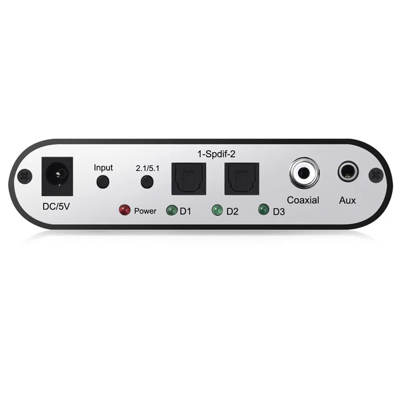 Proster для 5,1 цифровой аудио декодер HD Раш аудио Шестерня объемный звук декодер SPDIF цифровой для DTS AC3 декодер передач
