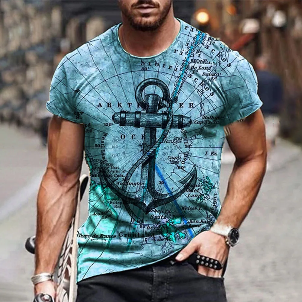 

T-shirt Loose Casual 2021 Summer Fashion Simple Hipster Designer Oversize Western Style Printing Round Neck Summer