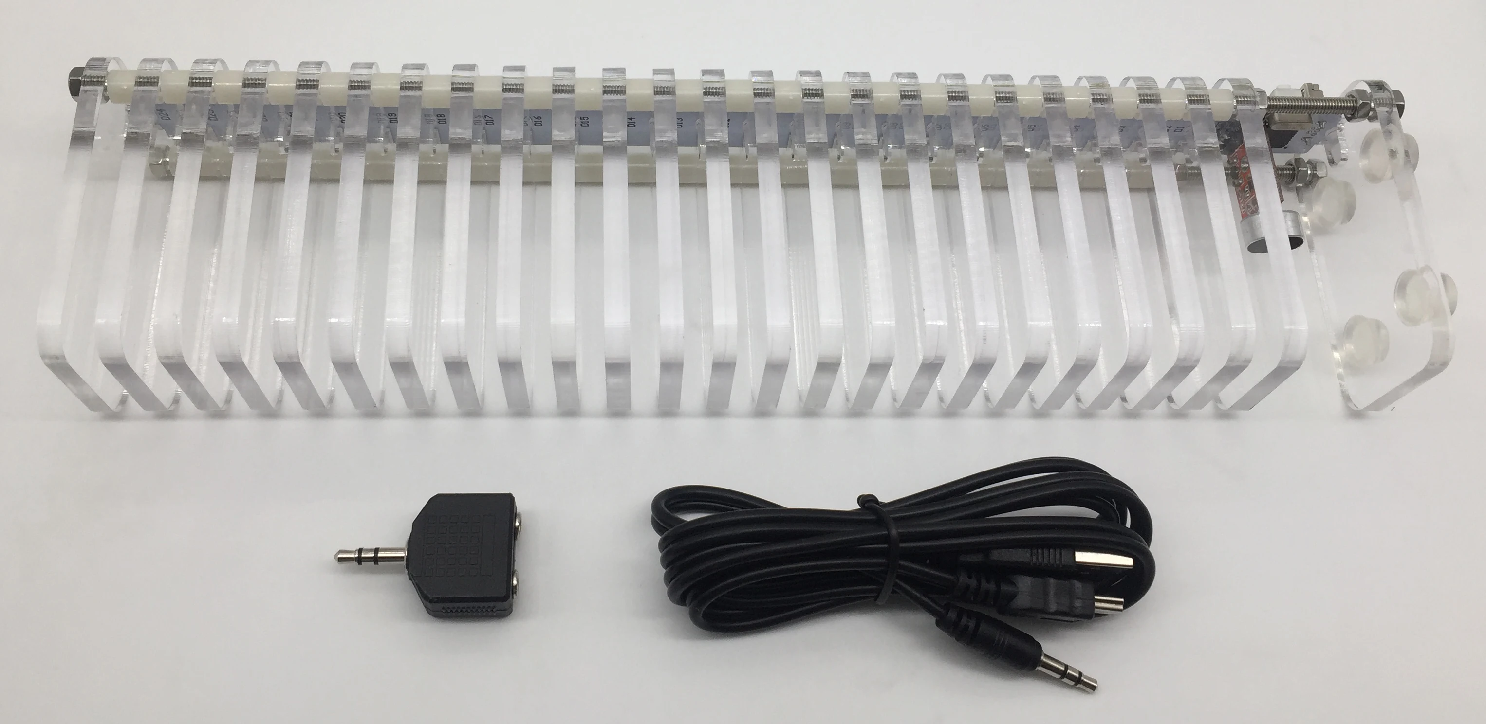 Beste Ks25 Muziek Spectrum Droom Kristal Geluid Kolom Licht Kubus Led Niveau Elektronische Productie Diy Kit Vu Toren Voice Control