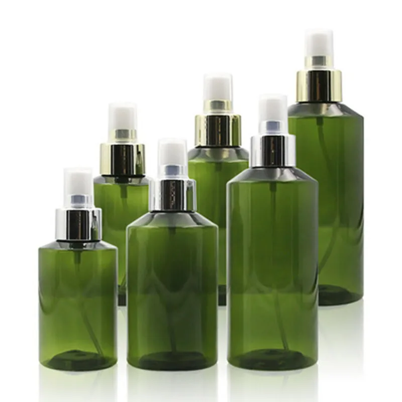

200ml Travel Portable Dark green Plastic Mist Spray Bottle Refillable Bottle