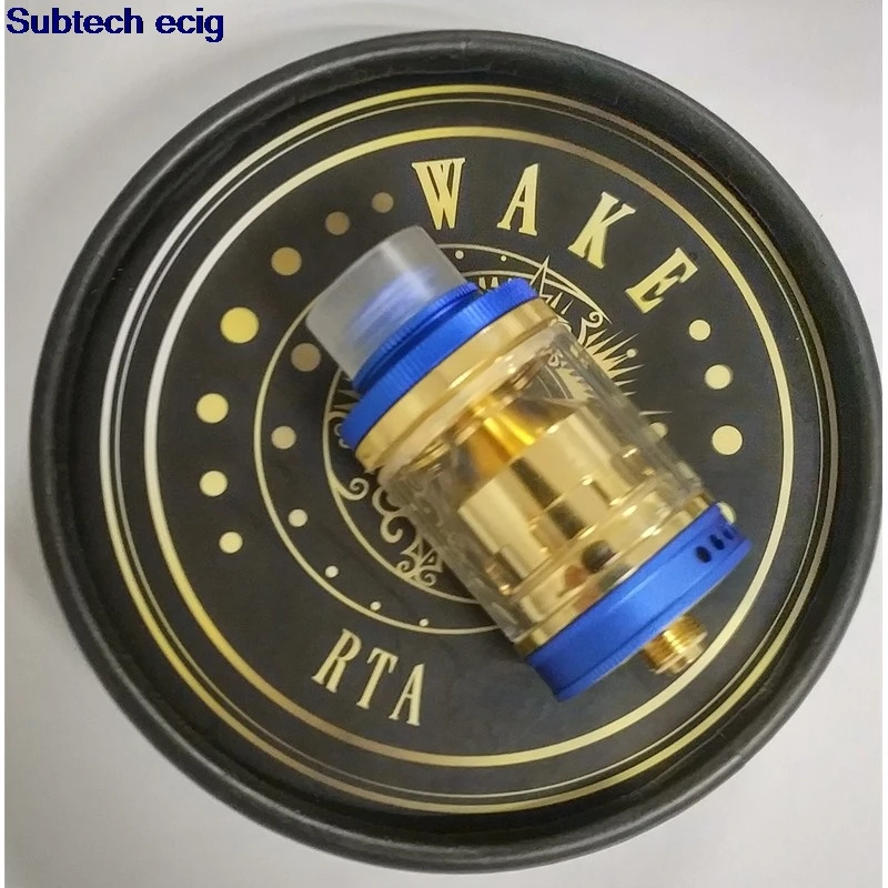 

Newest WAKE RTA Replaceable Tank Atomizers Postless Deck Adjustable Airflow Top Filling Design with Easy 24mm Diameter vape tank