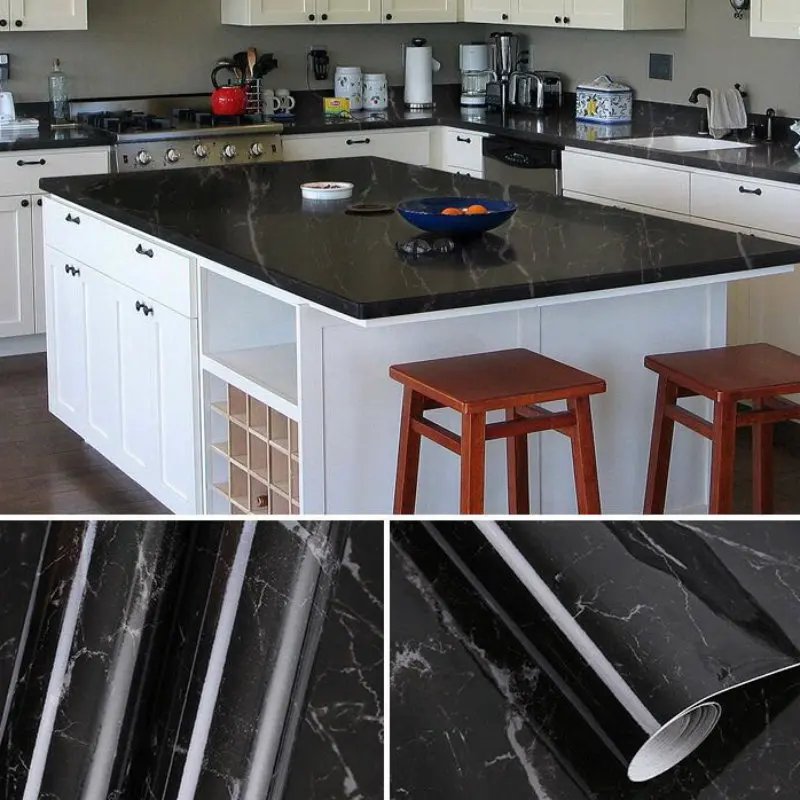 

Special waterproof and oil-proof marble self-adhesive wallpaper wall stickers bathroom bedroom kitchen cabinet home improvement