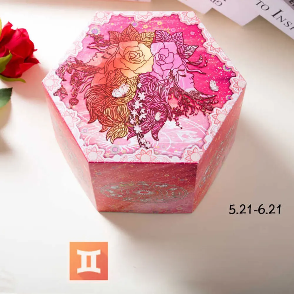 Флуоресцентный сюрприз любовь взрыв коробка подарок созвездия для юбилея