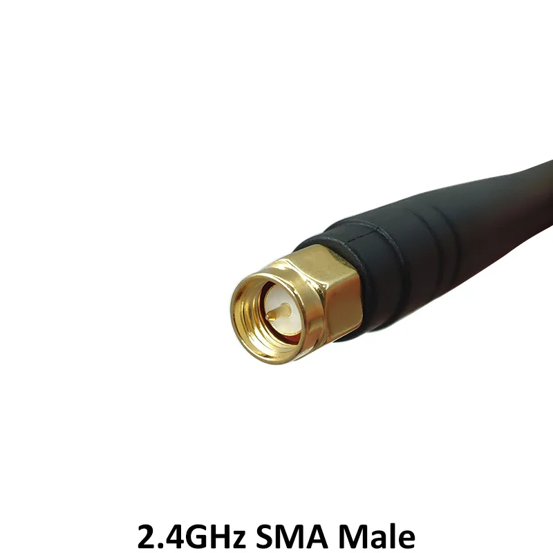 Grandwisdom 5pcs 2.4G antenna 3dbi sma male wlan wifi 2.4ghz antene pbx iot module router signal receiver antena high gain