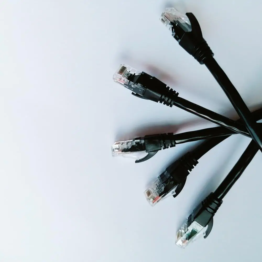 Круглый сетевой кабель UTP CAT6 5 шт./лот 1 фут кабели Ethernet 30 см Сетевой провод 0 3 м патч