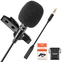 1 handheld microphone microfone lavalier lapel microphone bundle lapel video mic for video live youtube video record