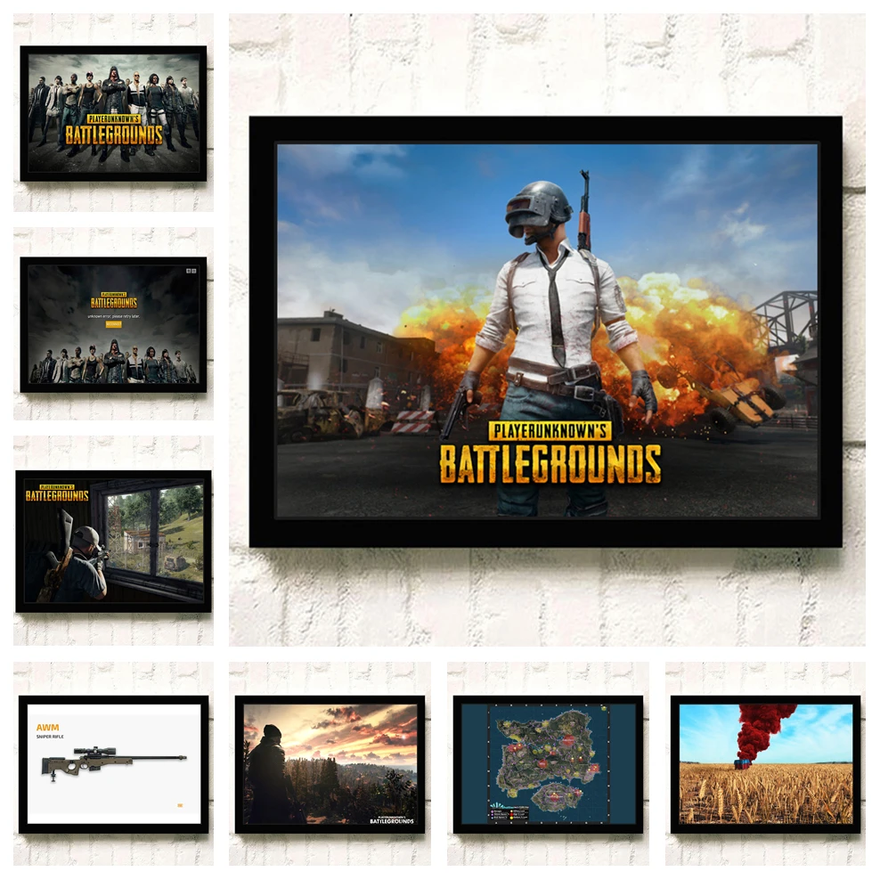 Игры PUBG игра для стрельбы качественное настенное искусство домашний декор холст