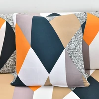 polyester pillow case thick sofa protector printed pillowcase cover for cushion 45x45cm