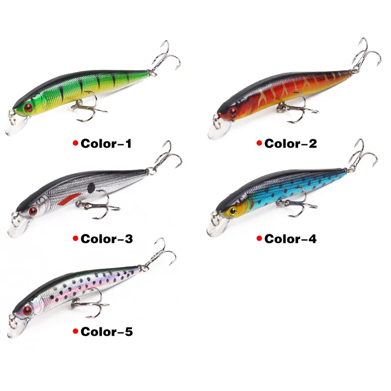 

1 Pcs 10cm 8g Minnow Fishing Lure Laser Body 3D Eyes Sinking Wobbler Hard Crankbait Jerkbait Bass Pike Carp Fishing Pesca