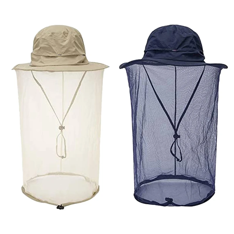 

Summer Outdoor Sunshade And Insect Protection Fisherman Hat Mesh Protective Fishing Hat 58-60Cm