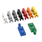 Детский конструктор 1x2, тонкий, высокотехнологичный, 10 шт.