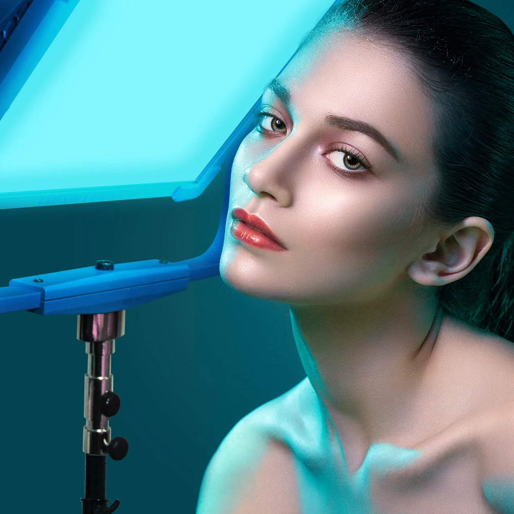 

200W AI-2000C RGB Colorful led Panel Light APP Remote Control Photography Studio Film LED video light + Softbox + Tripod Kit