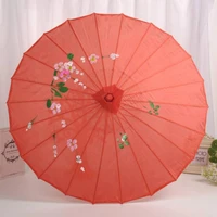traditional chinese style bamboo silk umbrella flower pattern photography props vintage silk umbrella dance props for photo